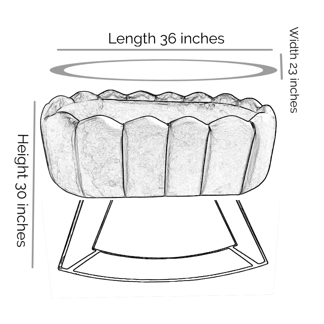 Queen velvet Bassinets