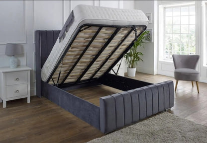 Liner wingback bed