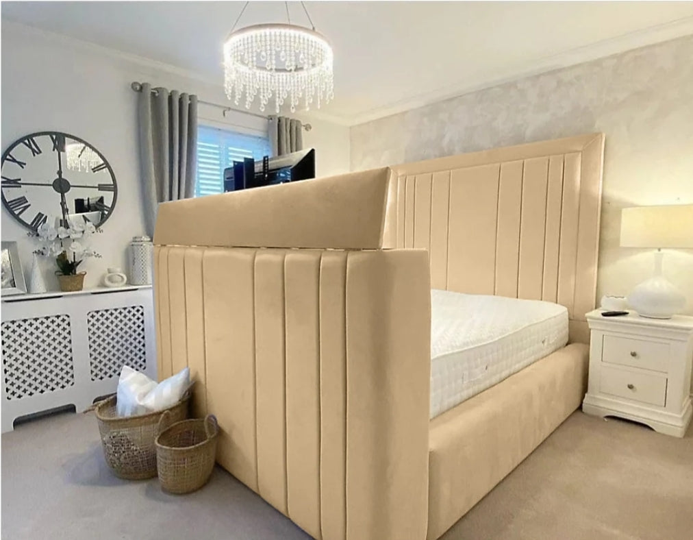 Telly Bed | tv bed frame | tv bed with storage | tv lift bed