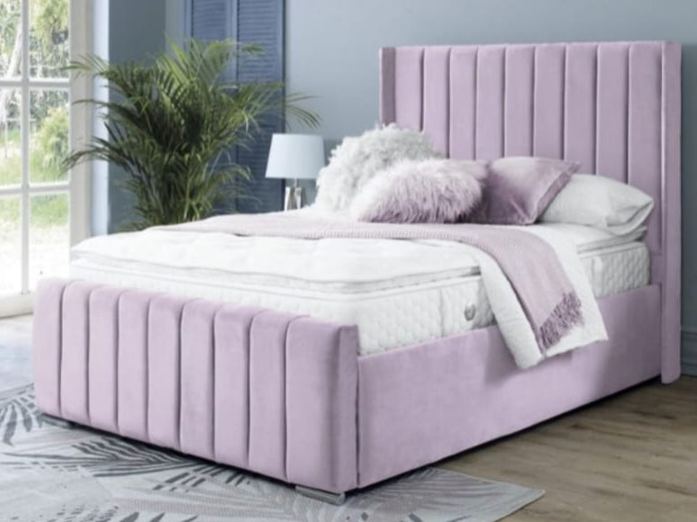 Liner wingback bed